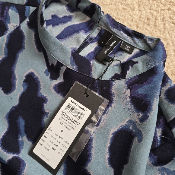 NWT Vero Moda Animal Print A-Line Dress Size S - Picture 8 of 12